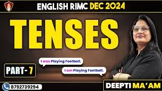 Tense | Best RIMC Online Classes | English Class | RIMC Dec 2024 | RIMC Online Coaching
