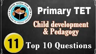 🔴WB Primary TET*Child development and pedagogy( set-11)
