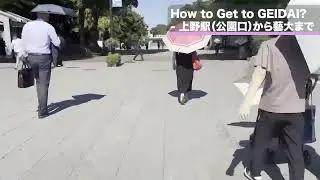 【藝祭2025】JR上野駅公園口から藝大までの道のり【How to Get to GEIDAI?】