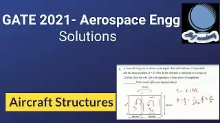 GATE 2021 Aerospace questions with solutions - Aircraft Structures (Part 1)