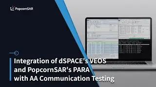 PopcornSAR- Integration of dSPACE's VEOS and PopcornSAR's PARA with AA Communication Testing