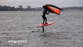 Wingfoil Learning: Wing Halse ohne Fu&szlig;wechsel (deu)