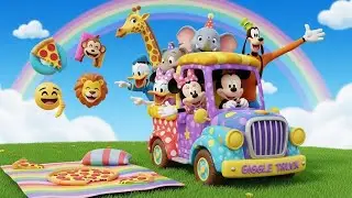 Mickey&rsquo;s Giggle Truck Zoo Adventure | Fun Pizza Picnic with Friends | 3D Cartoon&nbsp;for&nbsp;Kids