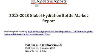Global Hydration Bottle Market 2018-2023 Key Manufacturers Analysis and Review Report