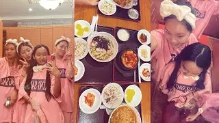 Ep.1 | spend a day with us at the king spa NJ | eating Korean food, playing games n giggles