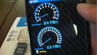 Samsung Galaxy Note OEM memory Samsung 32G Class 10 card speed test.