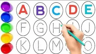 Paint Alphabets A to Z | Fun ABC Learning with Colors for Kids & Toddlers #abcd #aforapple