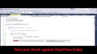 MVC - C# - Check if DateTime is today