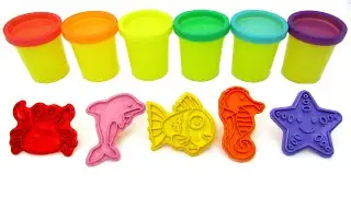 Play Doh Sea Animals | Preschool Toddler Learning Video