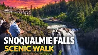 Snoqualmie Falls Scenic Walk with Piano Music | A Peaceful Nature Experience Near Seattle