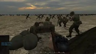 Project Reality v1.8.1.2 - Omaha Beach - Flanking Assaults