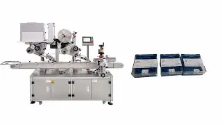 Cache Printing Dual Label Applicator Corner Labeling Machine
