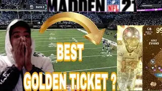 GOLDEN TICKET MIKE EVANS IS THE MOST UNDERRATED GOLDEN TICKET🎫 WE FACED A POWER O DEMON😞 MUT 21