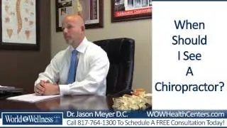 When Should I See A Chiropractor I Dr  Jason Meyer DC Reviews Your Chiropractic Questions