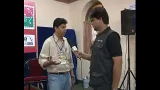 Salil Desai interacting with Srijit Banerjee, Media student, MIT-ISBJ