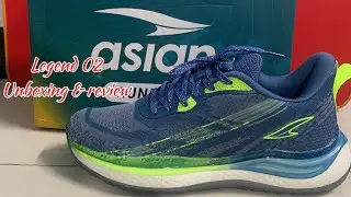 Asian LEGEND 02 shoes | New launch | Unboxing & review | running & sports shoes | asian shoe