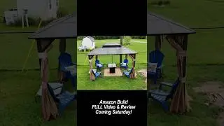 Budget Amazon Gazebo Build! FULL video Saturday! #diy #gazebo