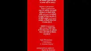 Jurisprudence subjects,  meaning of rights,  theories of rights #video #llb #law #lawyer #judiciary 