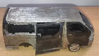 Restoration Abandoned Toyota Hi Ace  |  DieCast | Model Car (Restoration#1)