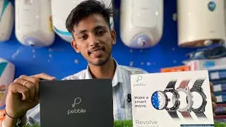 pebble Revolve 1.39''HD IPS Display first unboxing video 💙 👇 Smrat watch pebble🖇️🥀🎉