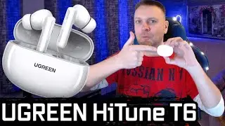 TWS наушники Hi Res UGREEN HiTune T6 ANC LDAC с активным шумоподавлением и поддержкой Bluetooth 5,3