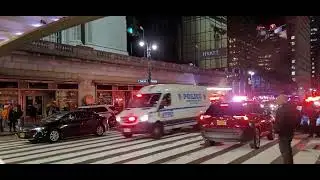 NYPD SRG and FDNY CTTF Responding On East 42nd Street In Midtown, Manhattan, New York City