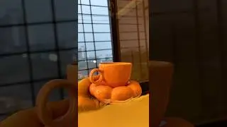 Flower cup and saucer
