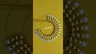 💥💥New Amazing circle hand embroidery pearl work🔥🔥 #handembroiderytutorial #viral  #embroidery