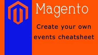 Create your own events cheatsheet in Magento 2