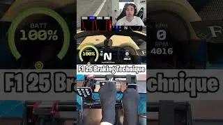 F1 25 No Assists Trail Braking Technique!  #f125 #f1simracing