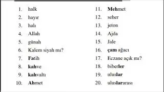 9&10. Turkish reading lessons