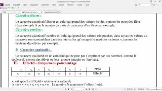 cours tronc commun : statistiques