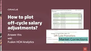 Answer this: How to plot off-cycle salary adjustments?