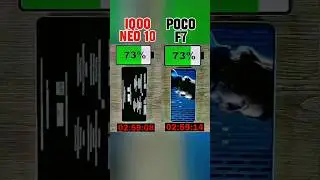 Iqoo Neo 10 🔋 vs Poco F7 &ndash; Battery Drain Test! Who Wins? ⚡ #shorts