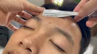 ASMR FOR A GOOD SLEEP 🌱 SHAVING BEARDS AND DEAD SKIN FOR MAN  | シェービングはよく眠れる | 면도는 숙면에 도움이 됩니다 #398