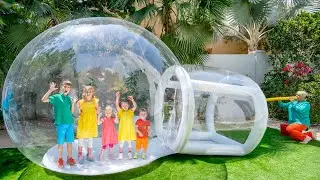 Aufblasbares Haus f&uuml;r f&uuml;nf Kinder
