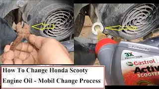 How To Change Honda Dio Engine Oil | Mobil Change Process | Scooty  Castrol Activ Scooter Engine Oil