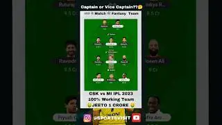 Chennai vs Mumbai Fantasy Team Prediction ll CSK vs MI EL CLASSICO ll