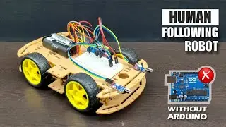 Human Following Robot Without Arduino Uno|| Human Following Robot|| Without Arduino Projects #robot 