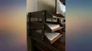 Leather Desk Organizer, Thipoten 3-Tier Stackable Letter Tray Holder for Office review