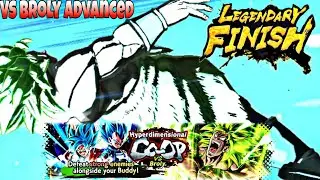 Legendary Finished CO-OP Advanced Broly Gameplay - Dragon Ball Legends | DBLegends