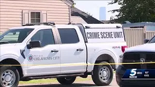 Oklahoma City police report person found shot to death in wrecked pickup