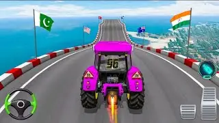 TRACTOR STUNT GAMES. MEGA RAMP TRACTOR DRIVING GAME.