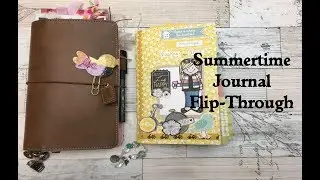 Flip Through Summertime Travelers Notebook Video