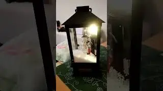 Testing Lantern Lamp Snowman with some of of Christmas songs
