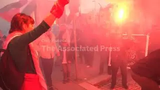 Norwegians protest against Israeli soccer team playing World Cup qualifiers