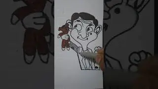 mr bean drawing easy step by step #art #youtube #viral #shorts