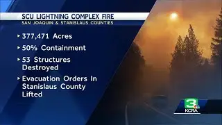 SCU Lightning Complex Fire update 08-30-20