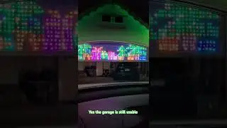 Govee Curtain 2 Garage Roll up #goveelights #christmaslights #christmasproject  #diy #govee