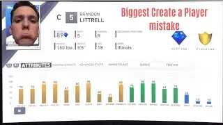 Biggest mistake when making a created player Mlb the Show 19 Diamond Dynasty